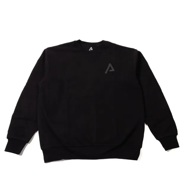 agency-arms-crewneck-sweatshirt-noir-coton image 1