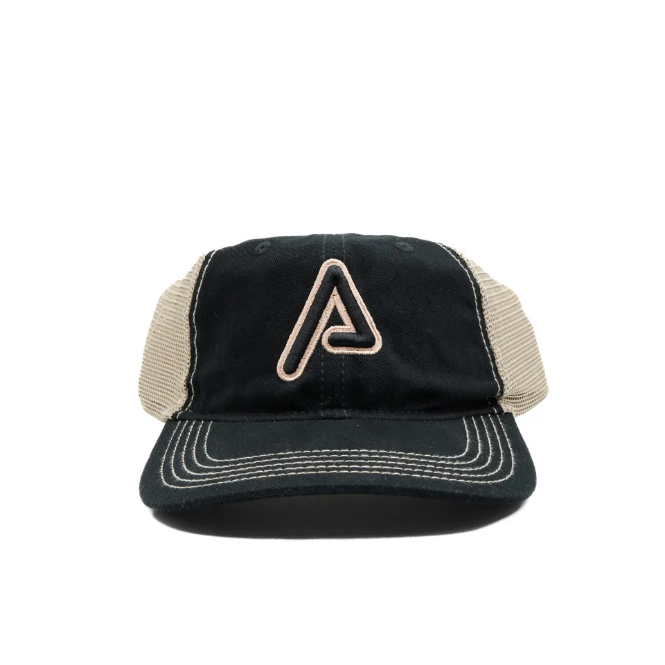agency-arms-casquette-trucker-logo-a-noir-tan image 1