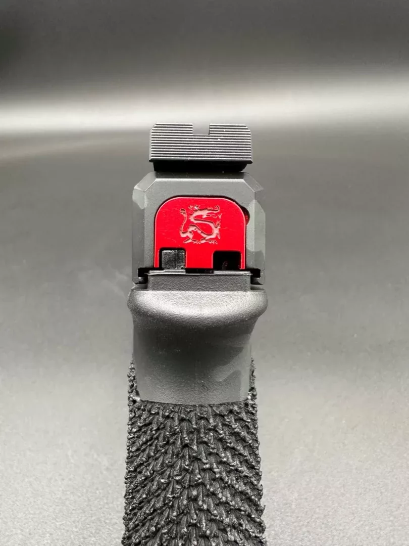 agency-arms-ronin-tactics-plaque-arri-re-glock-red-dragon-rouge image 2