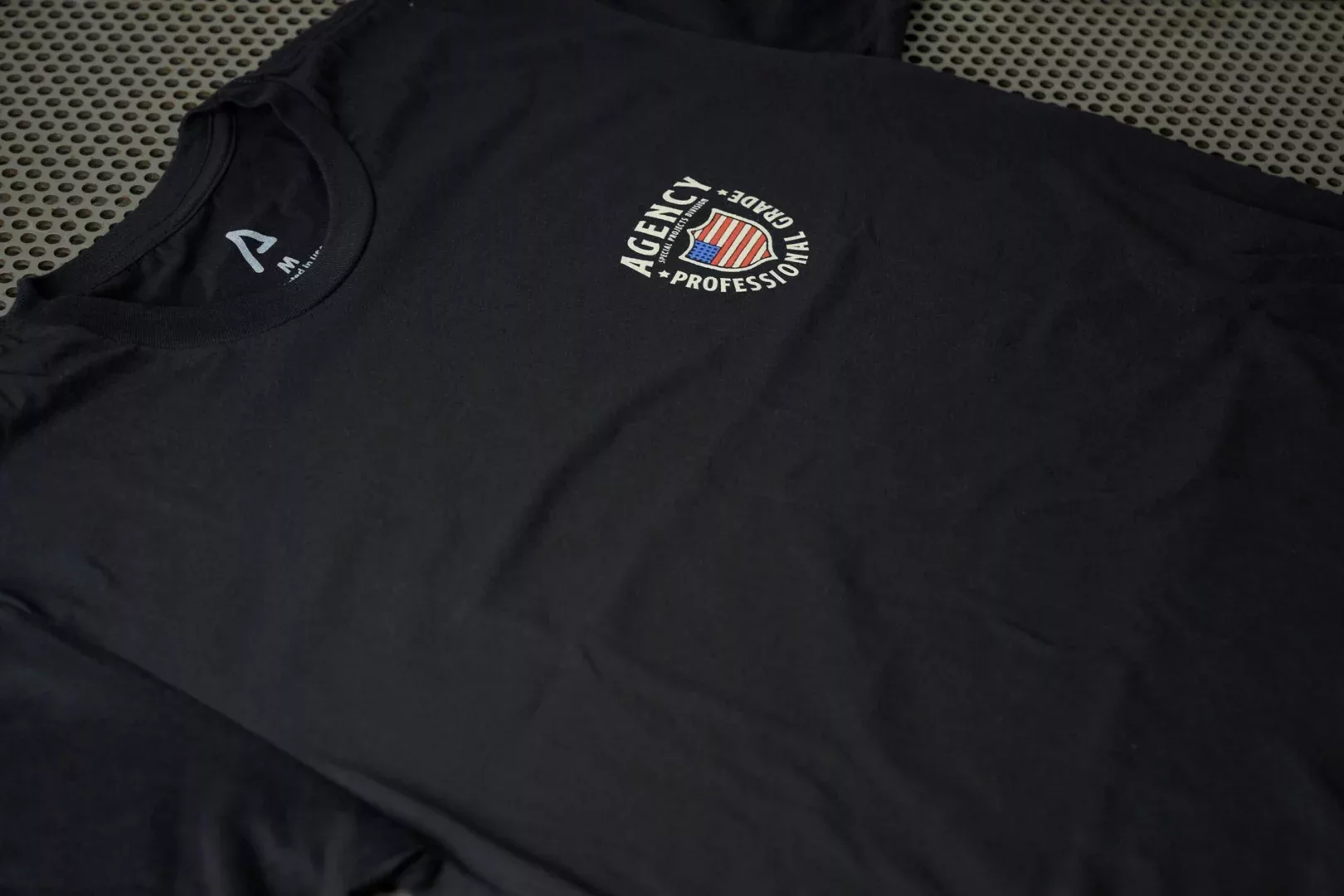 agency-arms-professional-grade-t-shirt-noir-coton-imprim-aigle image 2