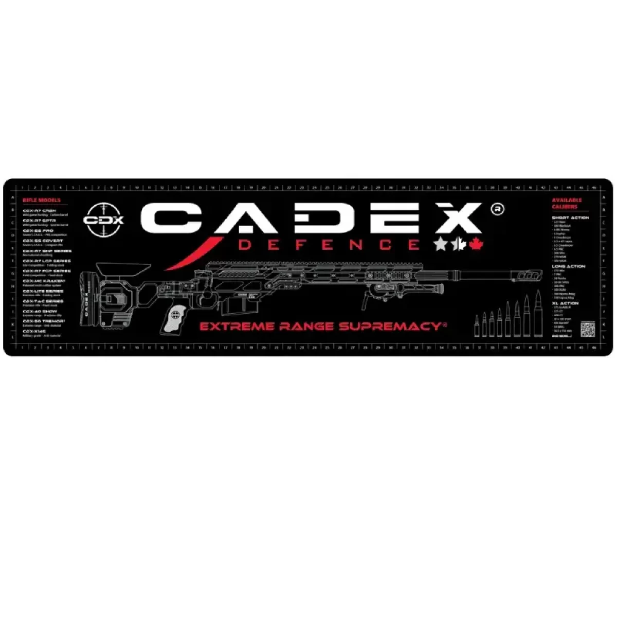 cadex-tapis-de-nettoyage-carabine-48-x14-antid-rapant-noir image 1