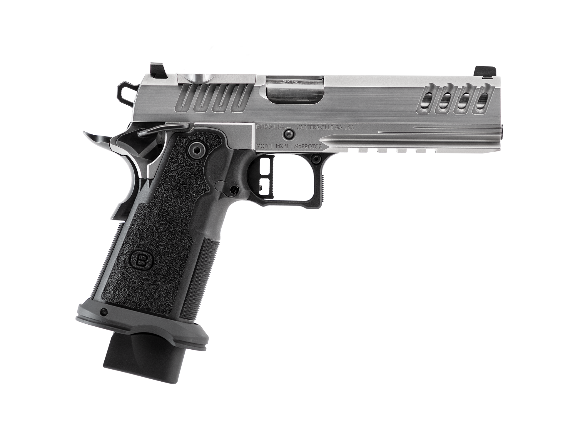 bersa-m2xi-stainless-pistolet-semi-auto-inox-5-pouces image 1