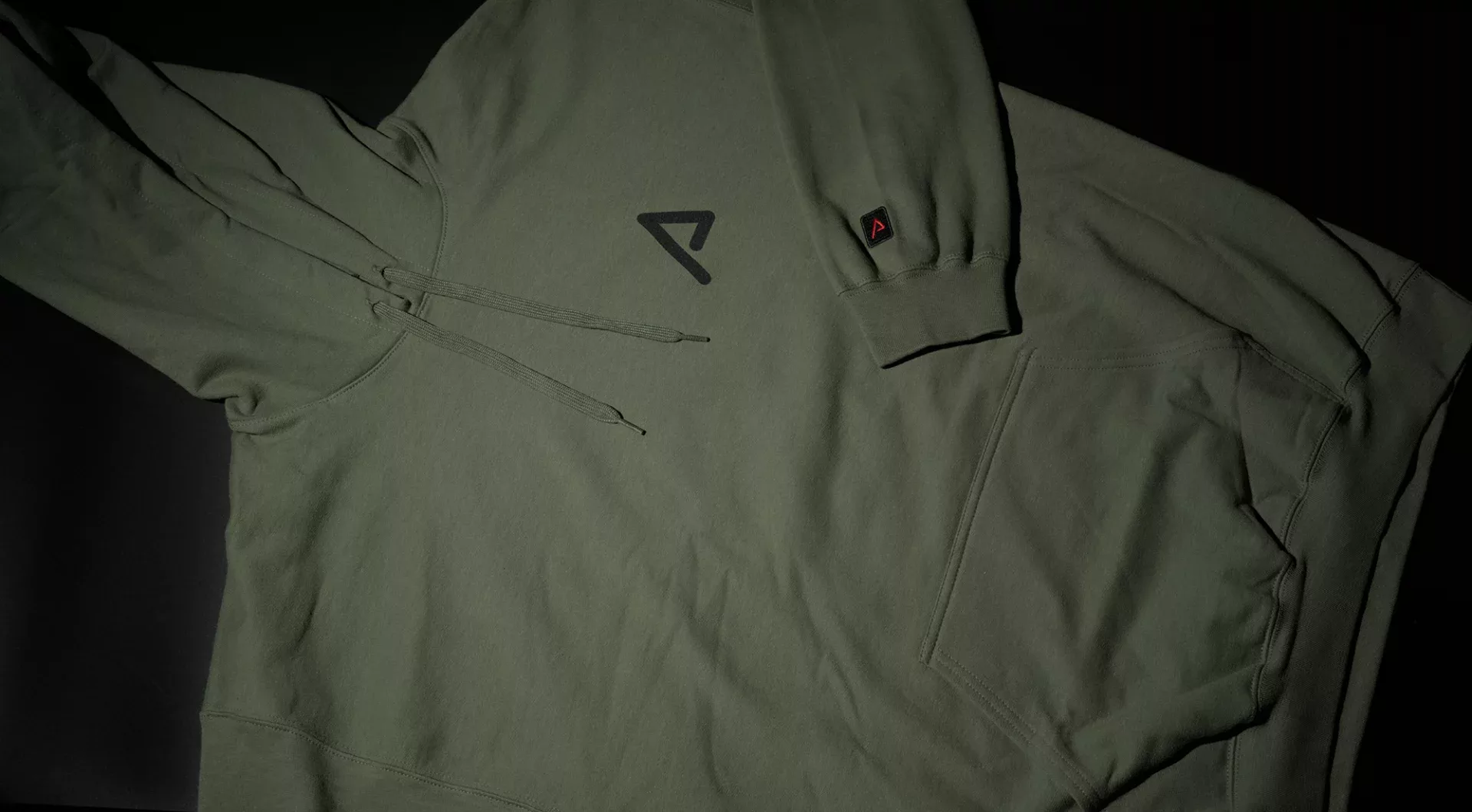 agency-arms-classified-reaper-sweat-capuche-vert-militaire-coton image 2