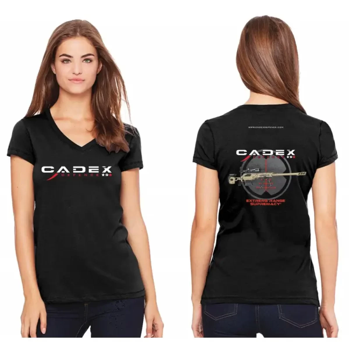 cadex-defence-t-shirt-femme-noir-coton-polyester image 1