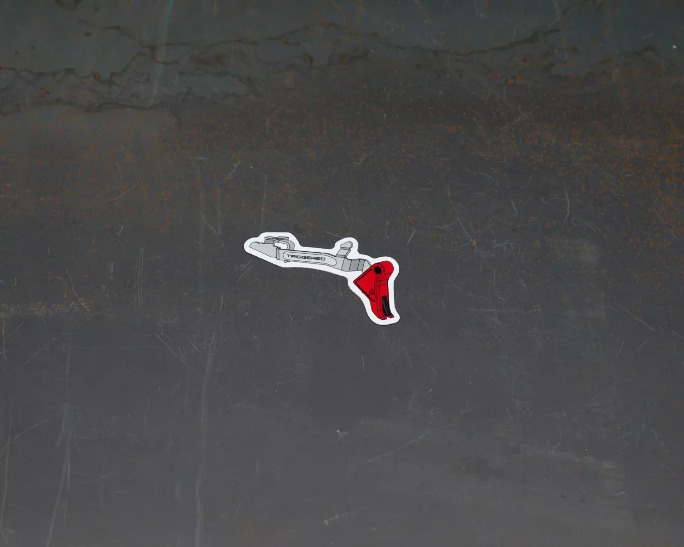 agency-arms-red-trigger-sticker-autocollant-vinyle-rouge image 1