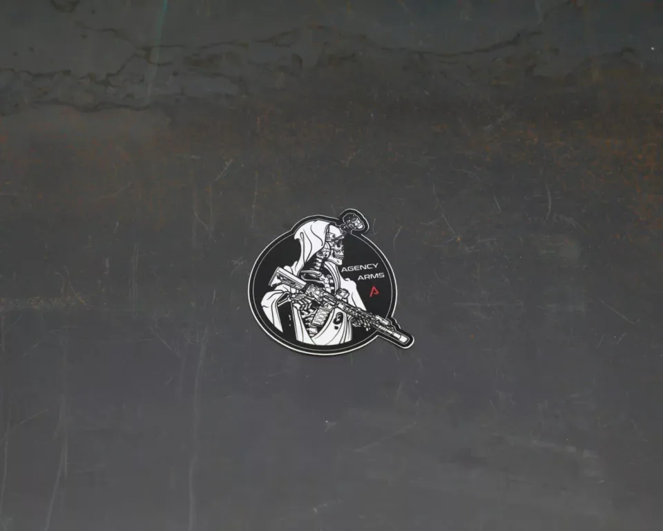 agency-arms-classified-reaper-autocollant-vinyle-mat-8-cm-standard image 1