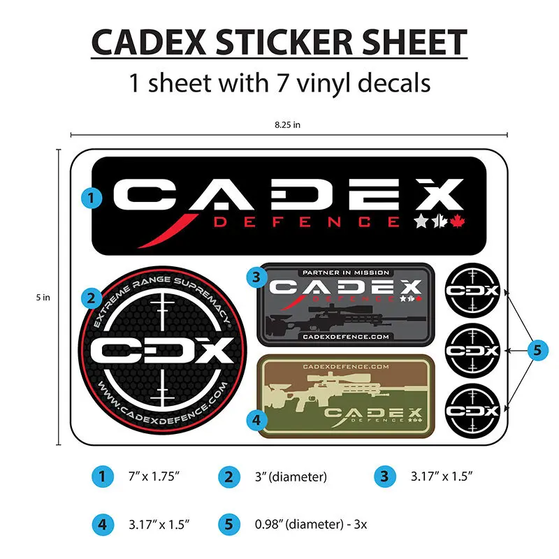 cadex-defence-planche-stickers-vinyle-7-autocollants-logos image 5