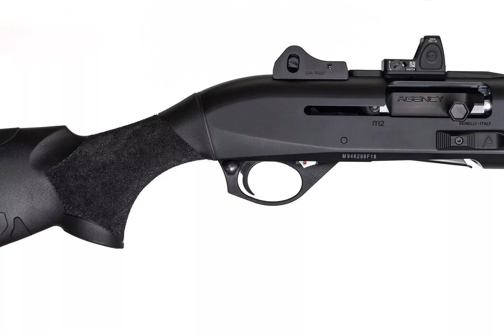 agency-arms-benelli-m2-stippling-crosse-fusil-noir image 3